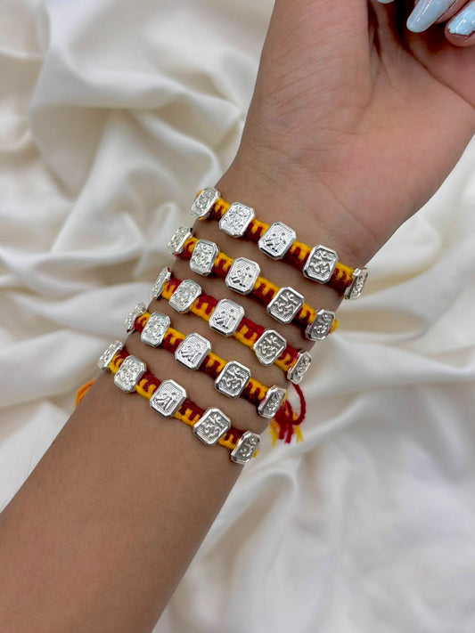 Premium Om🕉️ Shree Silver Rakhi