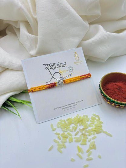Premium Ganpati Silver Rakhi