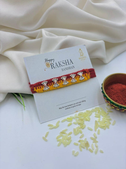Premium Designer Silver Rakhi for Brother