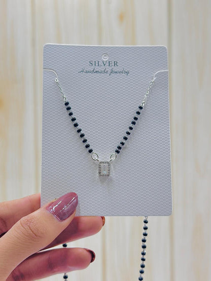 Emerald Cut Diamond Mangalsutra