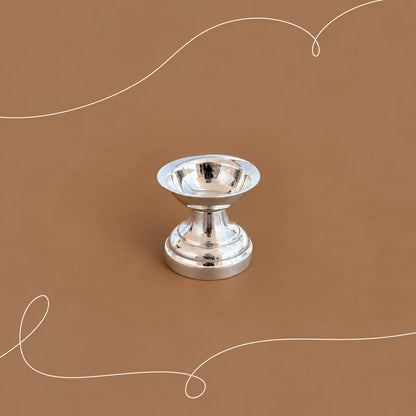 Silver Pedestal Diya