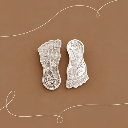 Silver Charan Paduka