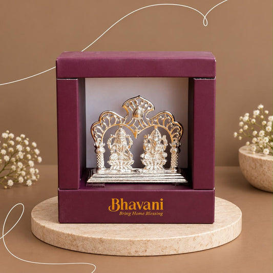 Silver Lakshmi Ganesh ji