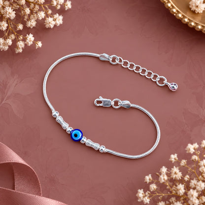 Silver Evil Eye Bracelet