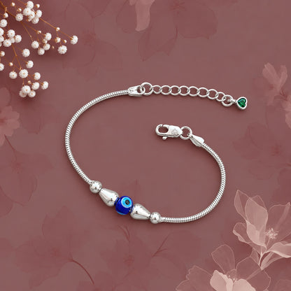Sterling Silver Evil Eye Bracelet