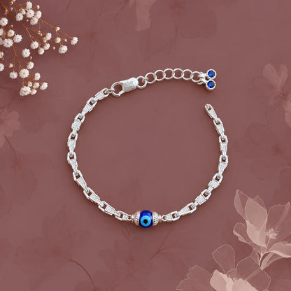 Silver Evil Eye Bracelet