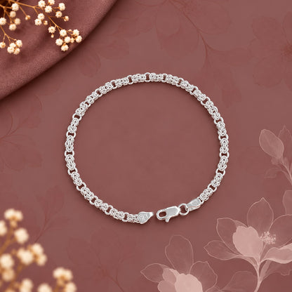 Sterling Silver Intricate Link Bracelet
