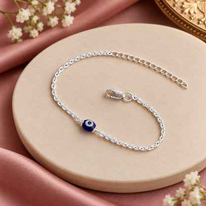 Silver Evil Eye Bracelet