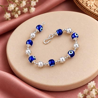 Silver Evil Eye Bracelet