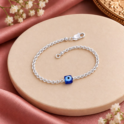 Silver Evil Eye Bracelet