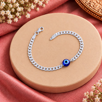 Silver Evil Eye Bracelet