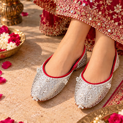 Designer Silver jhuti