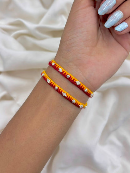 Premium 9 Phuli Silver Rakhi |