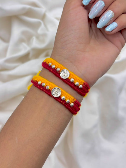 Premium 'मेरे भैया' Silver Rakhi
