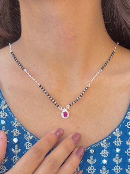 Ruby Teardrop Mangalsutra