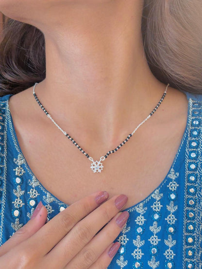 Floral Diamond Mangalsutra