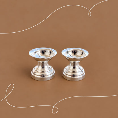 Silver Pedestal Diya