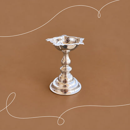 Silver Diya Stand