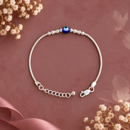 Silver Evil Eye Bracelet