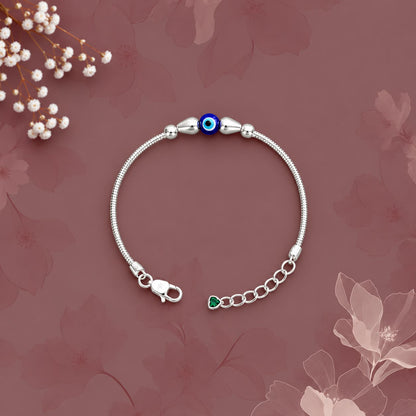 Sterling Silver Evil Eye Bracelet