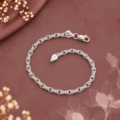 Sterling Silver Intricate Link Bracelet
