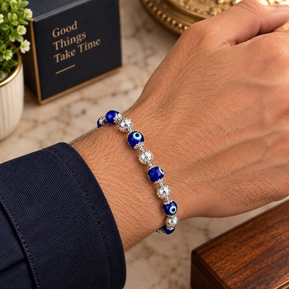 Silver Evil Eye Bracelet