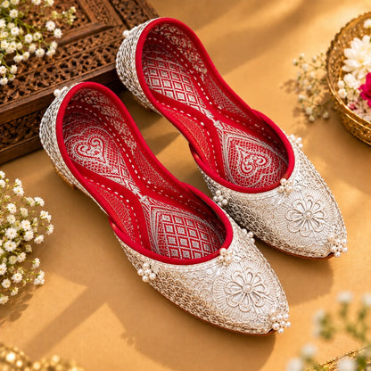 Designer Silver jhuti